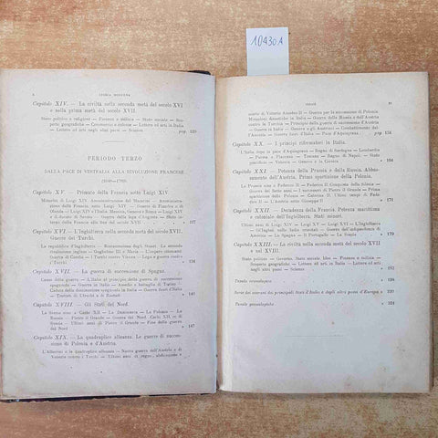 ERMANNO FERRERO CORSO DI STORIA MODERNA vol. 5-6 LOESCHER 1892 SCUOLE SECONDARIE