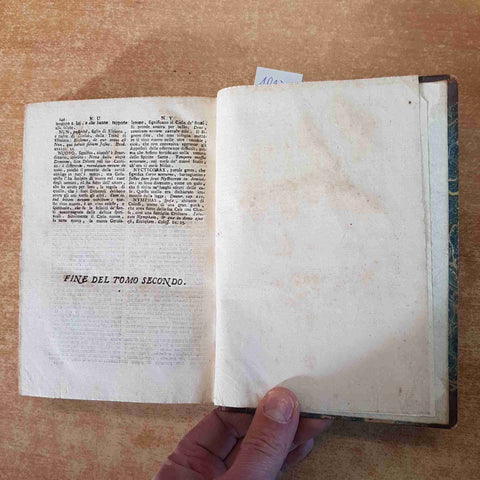 DIZIONARIO PORTATILE DELLA BIBBIA tomo 1+2 PROSPERO DELL'AQUILA 1763 REMONDINI