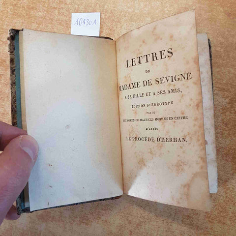 LETTRES DE MADAME DE SEVIGNE A SA FILLE ET A SES AMIS tome second 1823 MASSON
