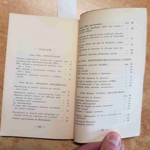OPERA MEDICA L'EPILESSIA DIAGNOSI E TRATTAMENTO note pratiche 1955 WASSERMANN