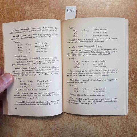 NANGERONI - SUNTI DI CHIMICA E MINERALOGIA PER LICEI 1954 POSEIDONIA BOLOGNA