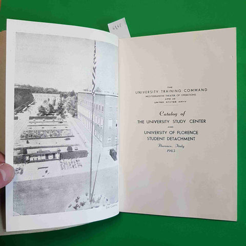 WWII 1945 UNIVERSITY TRAINING COMMAND MT OUSA FLORENCE ITALY US ARM CATALOG