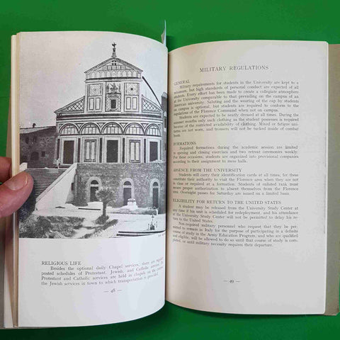 WWII 1945 UNIVERSITY TRAINING COMMAND MT OUSA FLORENCE ITALY US ARM CATALOG