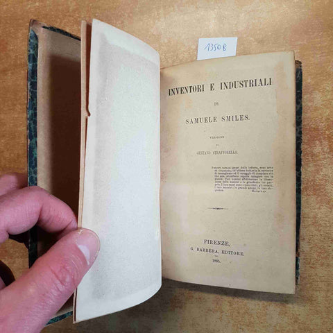 INVENTORI E INDUSTRIALI DI SAMUELE SMILES 1885 BARBERA versione di Strafforello