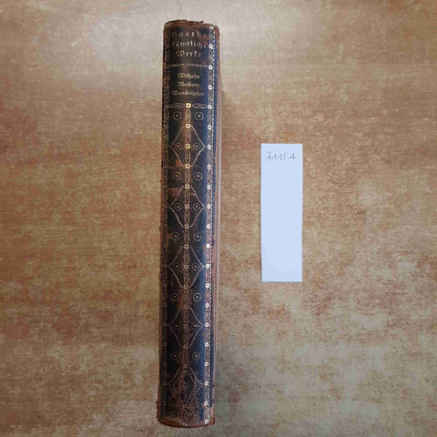 GOETHE WILHELM MEISTER WANDERJAHRE ODER DIE ENTSAGENDEN - DER TEMPEL soerche