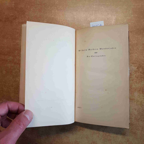 GOETHE WILHELM MEISTER WANDERJAHRE ODER DIE ENTSAGENDEN - DER TEMPEL soerche