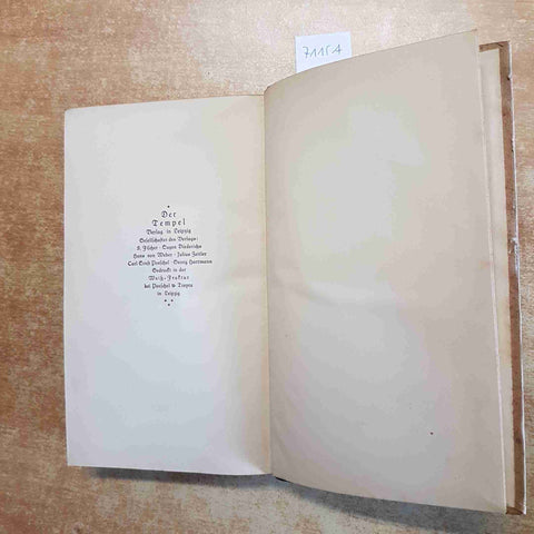 GOETHE WILHELM MEISTER WANDERJAHRE ODER DIE ENTSAGENDEN - DER TEMPEL soerche