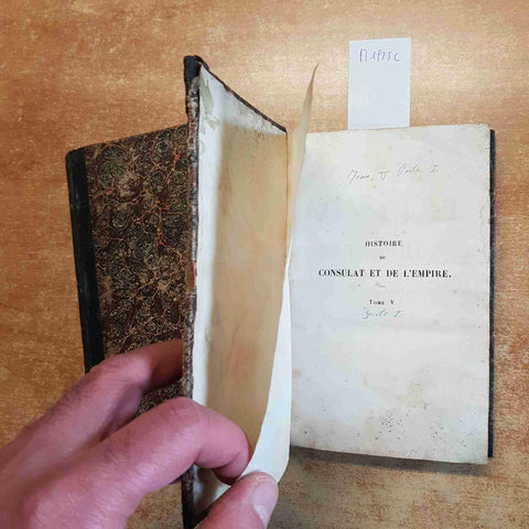 HISTOIRE DU CONSULAT ET DE L'EMPIRE PAR THIERS TOME CINQUIEME 1850 LE MONNIER