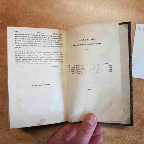 HISTOIRE DU CONSULAT ET DE L'EMPIRE PAR THIERS TOME CINQUIEME 1850 LE MONNIER