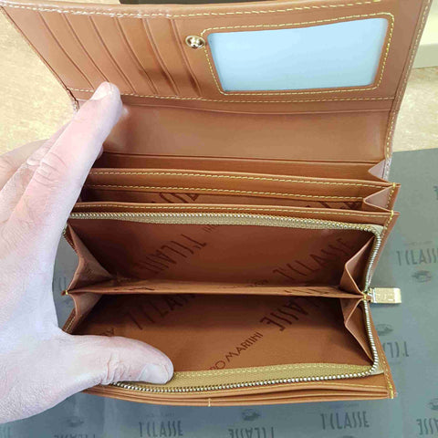 ALVIERO MARTINI 1A CLASSE PORTAFOGLIO DONNA LARGE WALLET NATURAL W0269000 TG. U