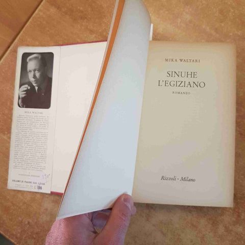 MIKA WALTARI - SINUHE L'EGIZIANO 1953 RIZZOLI romanzo XII EDIZ copertina rigida