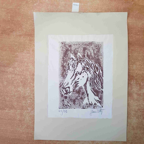 STAMPA INCISIONE XILOGRAFIA FIRMATA E NUMERATA 69/99 FORSE GIUSEPPE COMINETTI???