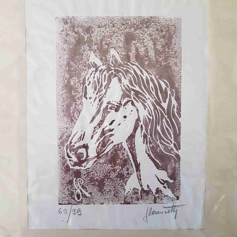 STAMPA INCISIONE XILOGRAFIA FIRMATA E NUMERATA 69/99 FORSE GIUSEPPE COMINETTI???