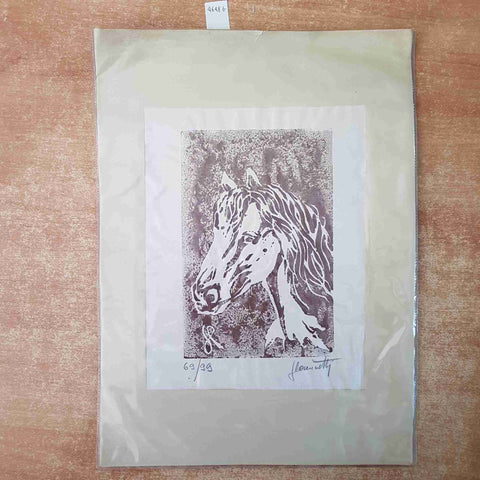 STAMPA INCISIONE XILOGRAFIA FIRMATA E NUMERATA 69/99 FORSE GIUSEPPE COMINETTI???