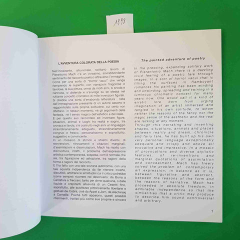 PIERANTONIO MACH L'AVVENTURA COLORATA DELLA POESIA 2000 CATALOGO GIORGIO SEVESO