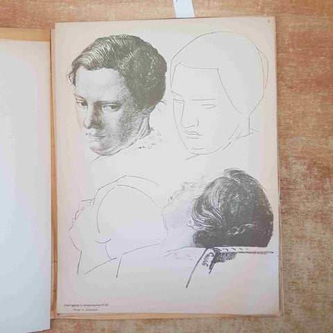 12 MODELLI DA DISEGNO vintage Prof Renggli Ernst Ingold studio anatomia artista