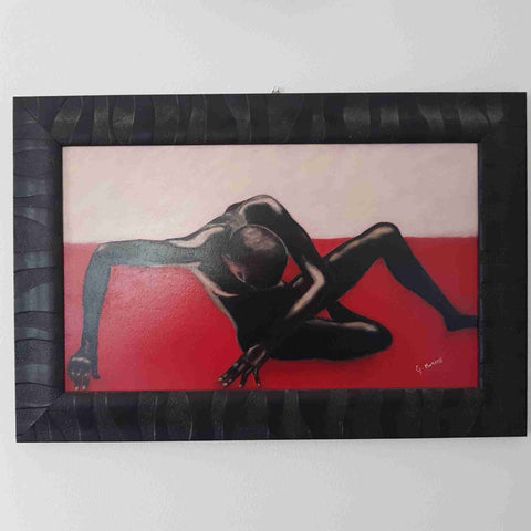 Quadro moderno figura femminile OLIO SU TELA - ARTE CONTEMPORANEA DESIGN ARREDO