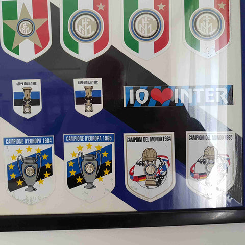 QUADRO INTER Palmarès Trofei Scudetti Coppe Milano Idea Regalo Tifoso Nerazzurro