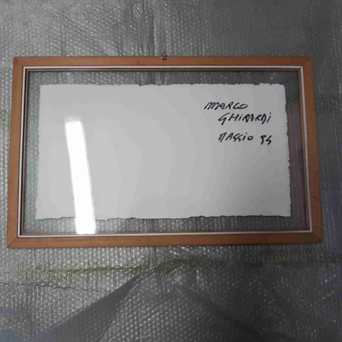 TECNICA MISTA SU CARTA CON ELEMENTI AD ACQUARELLO MARCO GHIRARDI 1994 figure