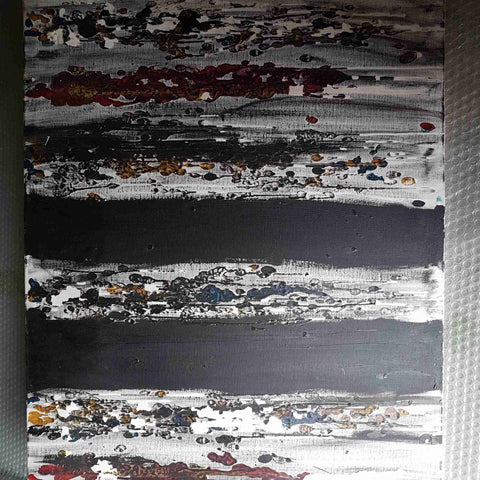 GUALTIERO DACCO' Opera originale 1992 FUOCO #1 50x70 | Arte astratta materica