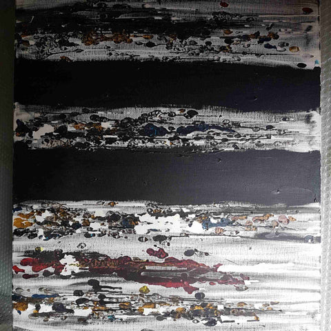 GUALTIERO DACCO' Opera originale 1992 FUOCO #1 50x70 | Arte astratta materica