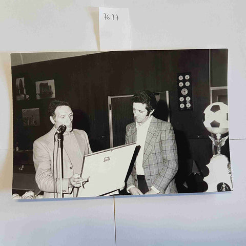 3 foto anni 70 ANTONIO CAZZAMALI evento arte con MIKE BONGIORNO vintage