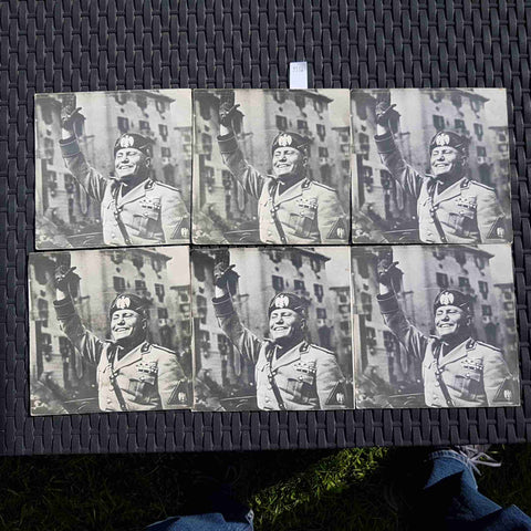 LOTTO 6 VINILI 45 GIRI BENITO MUSSOLINI I DISCORSI EDISE fascismo regime benito