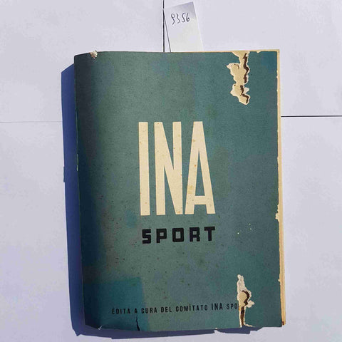 INA SPORT AGENDA 1955 1956 LIBRO SPORTIVO VINTAGE CALENDARIO ORIGINALE
