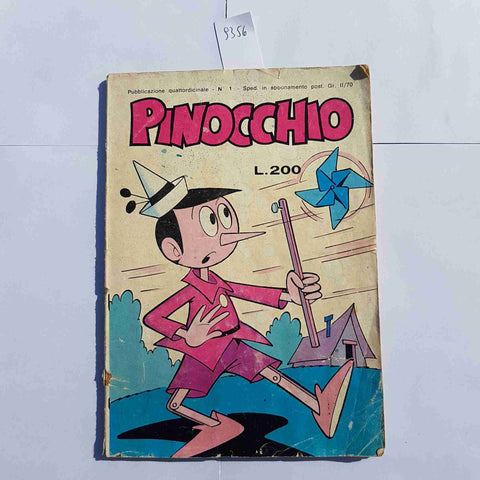 PINOCCHIO N.1 1975 Fumetto Vintage Edizioni Metro Numero 1 LIRE 200