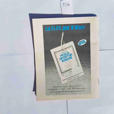 PESCA SPORTIVA IN MARE FIPS REGOLAMENTO VINTAGE 1984 FEDERAZIONE PESCA CONI