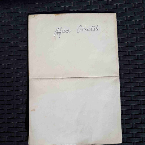 CARTA GEOGRAFICA AFRICA ORIENTALE TCI ERITREA ETIOPIA SOMALIA VINTAGE