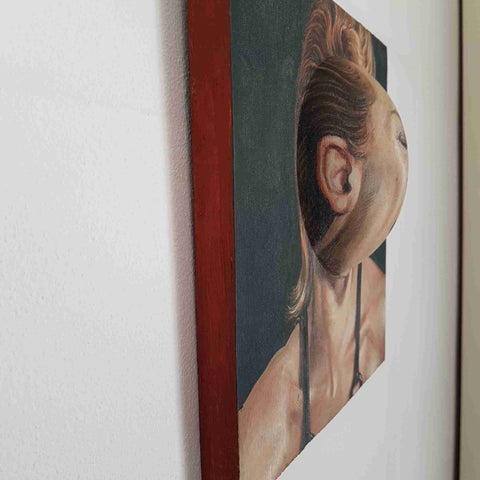 DARIO AGUZZI Sharon Stone 2009 dipinto su tavola ritratto arte contemporanea