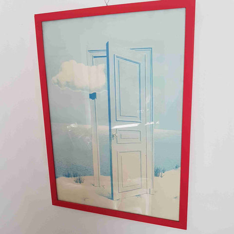 Magritte La Vittoria stampa surrealista porta mare 50x70 quadro moderno