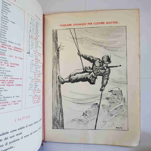 Calendario militare 1950 Fanteria illustrato esercito italiano