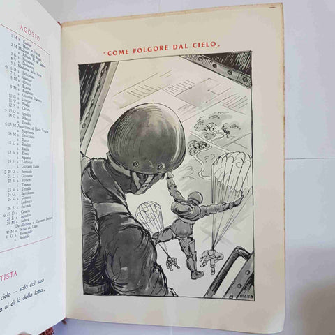 Calendario militare 1950 Fanteria illustrato esercito italiano
