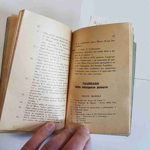 Regola Terz' Ordine Secolare San Francesco 1938 documento religioso attestato