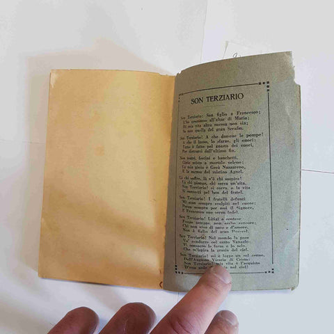 Regola Terz' Ordine Secolare San Francesco 1938 documento religioso attestato