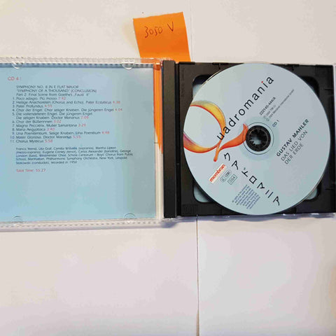 Mahler Das Lied von der Erde & Other Vocal Symphonies 4CD Quadromania