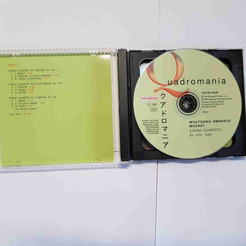 Mozart Essential String Quartets 4CD Quadromania Box Set Membran