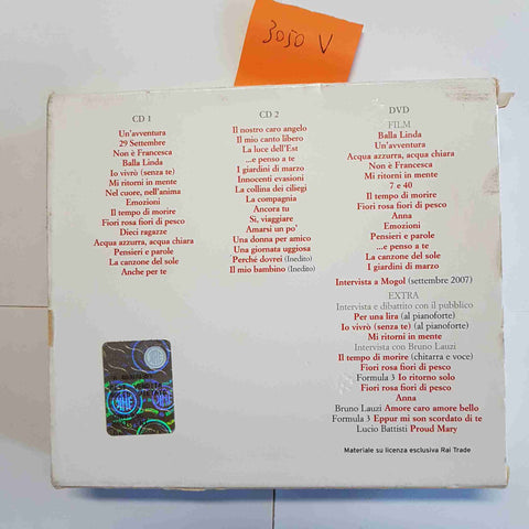 LUCIO BATTISTI Il Nostro Canto Libero 2CD + DVD Sony BMG Box 2007 MOGOL