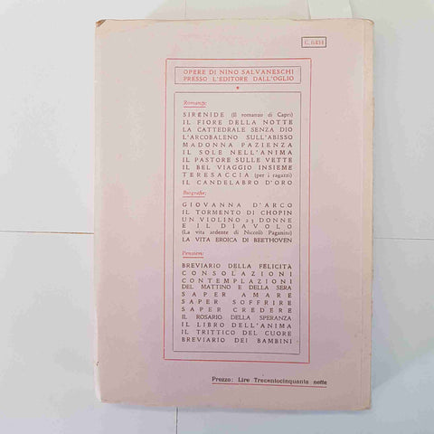 NINO SALVANESCHI Saper soffrire dall'Oglio Milano 1949 vintage FILOSOFIA