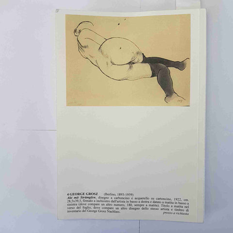 MAVIDA Catalogo n° 26 Disegni Stampe Originali Libri Arte Grosz Marini 2014