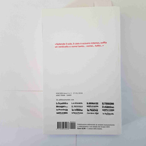 ANNE FRANK DIARIO Edizione Definitiva 2018 GEDI AUSCHWITZ BERGEN-BELSEN SHOAH