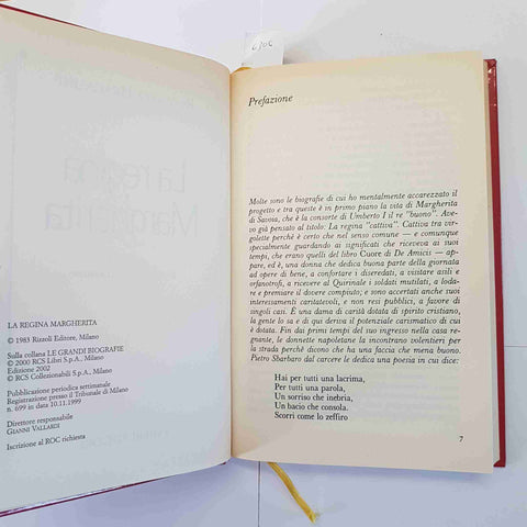 LA REGINA MARGHERITA di ROMANO BRACALINI 2003 Fabbri Le Grandi Biografie