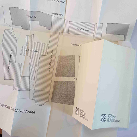 La Gipsoteca Canoviana di Possagno Canova catalogo museo libro + cartina 1992