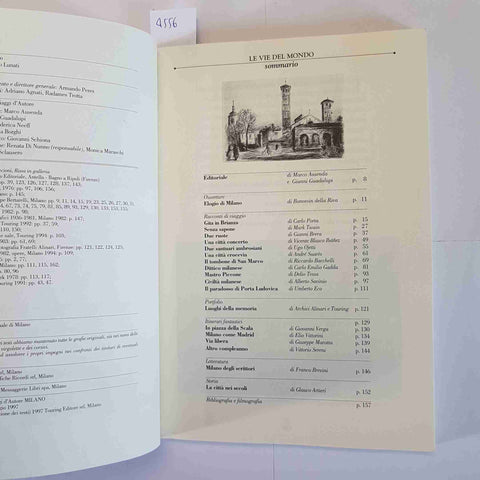 MILANO Le vie del mondo viaggi d'autore guida TOURING 1997 GADDA TESSA BRERA