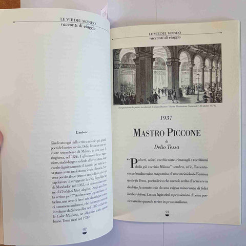 MILANO Le vie del mondo viaggi d'autore guida TOURING 1997 GADDA TESSA BRERA
