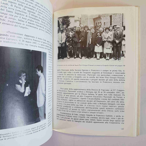 UNA VITA DONATA FRANCESCO GALLOTTI 1998 GIANCARLO TORTI VIGEVANO PAVIA PAVESE