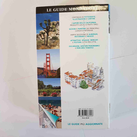 CALIFORNIA GUIDA MONDADORI DK VIAGGI SAN FRANCISCO LOS ANGELES MAPPE 2012