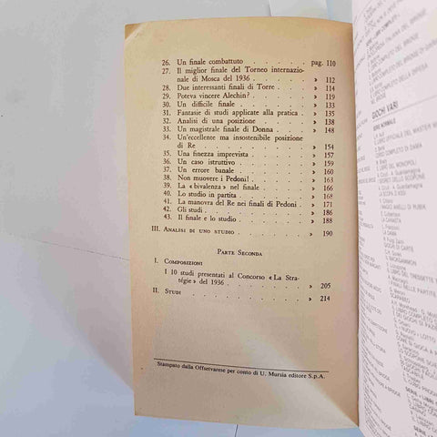 N.D. GRIGORJEV - FINALI DI SCACCHI 1987 SESTA EDIZIONE MURSIA PORRECA
